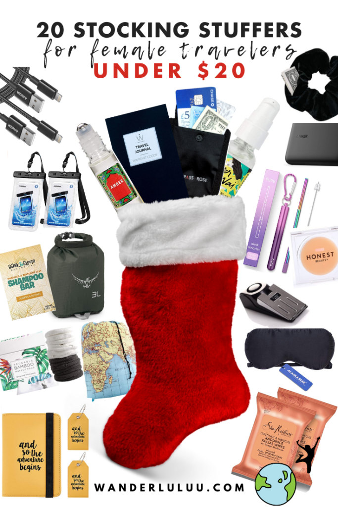 GIFT GUIDE 20 Stocking Stuffers for Female Travelers UNDER 20